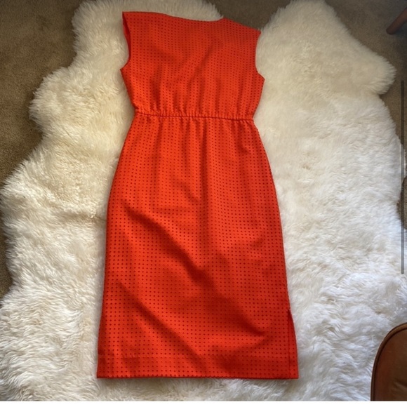 J Crew Orange Midi Dress - Picture 4 of 8